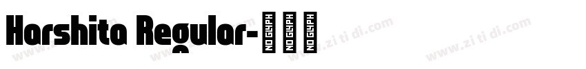 Harshita Regular字体转换
